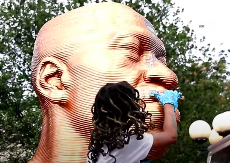 Another George Floyd Statue in New York City Has Been Defaced